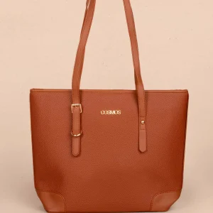 Bolso tipo shopping color miel 105256