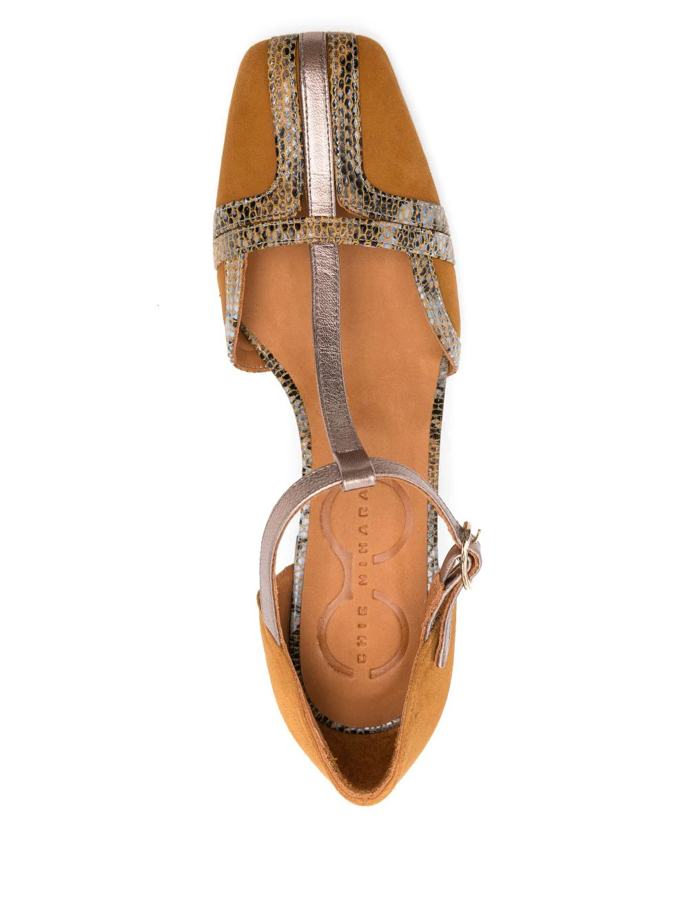 Sandalia Tacón Medio Cognac - Imagen 4