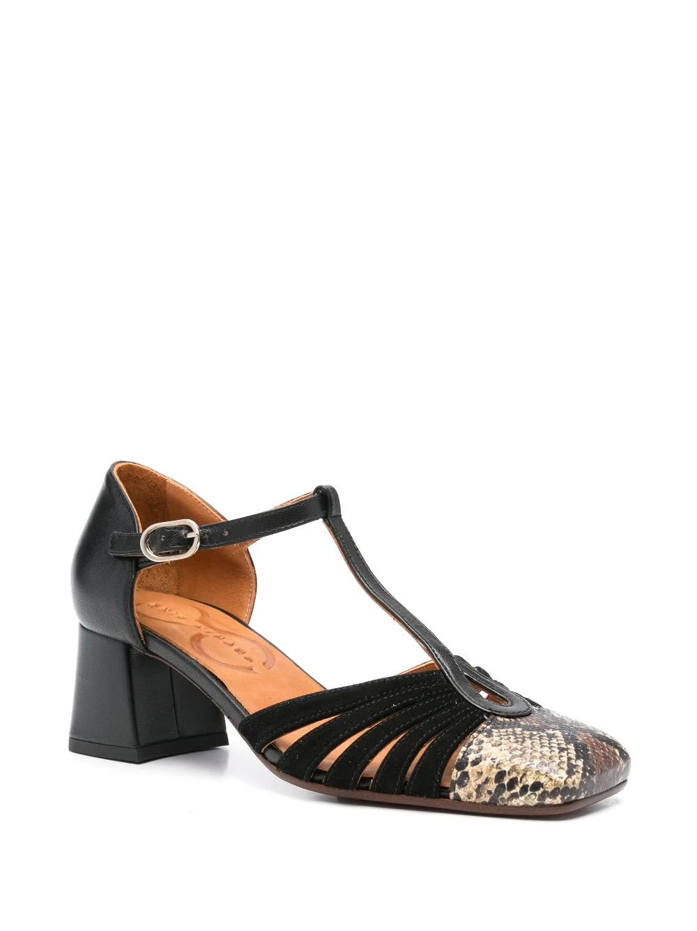 Zapato Tacón Medio Negro - Imagen 2