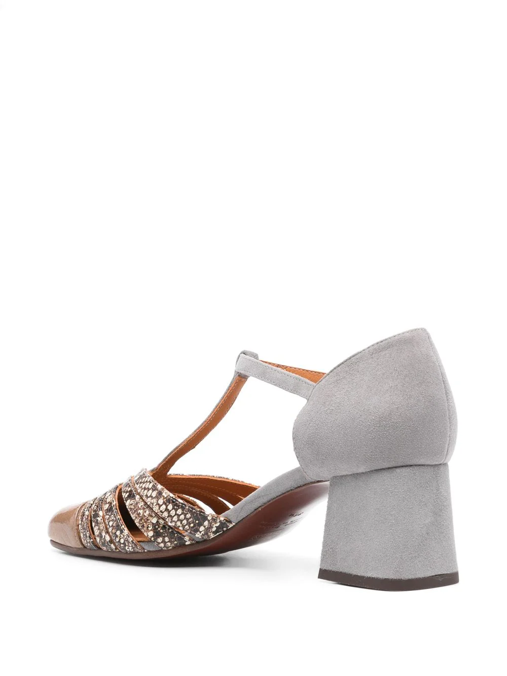 Zapato Gris - Taupe Tacón Medio - Imagen 3