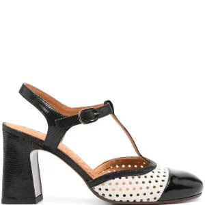 Zapato Tacón Blanco - Negro