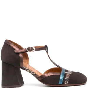 Zapato Tacón Medio Marrón