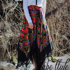 Falda larga Matrioska black de Libe llule