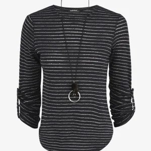 Jersey holgado a rayas iridiscentes - Marine