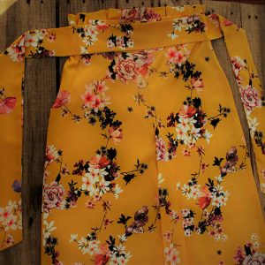 Pantalón Ikebana amarillo mostaza