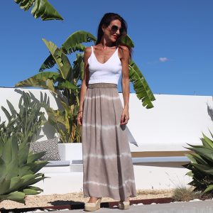 FALDA LARDA TIE DYE CAMEL