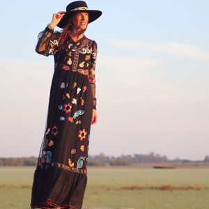 VESTIDO BORDADO BOHO CHIC