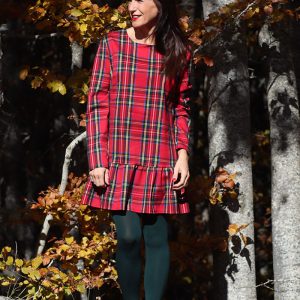 VESTIDO DE CUADRO TARTÁN