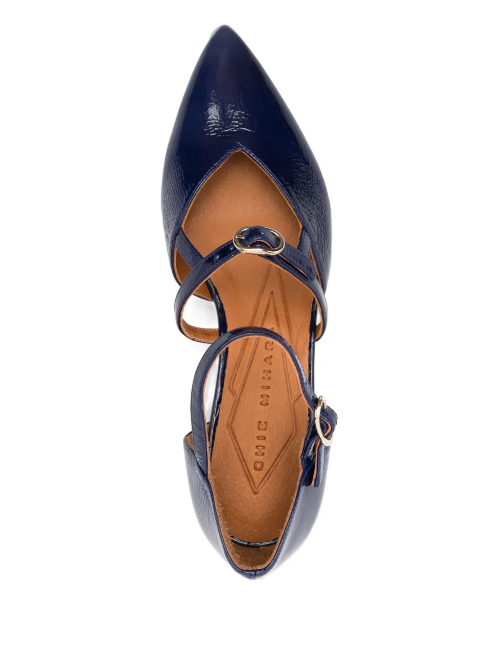 Zapato Tacón Medio Azul - Imagen 2