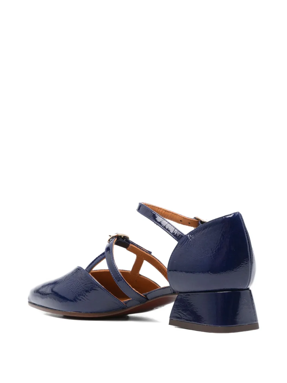Zapato Tacón Medio Azul - Imagen 3