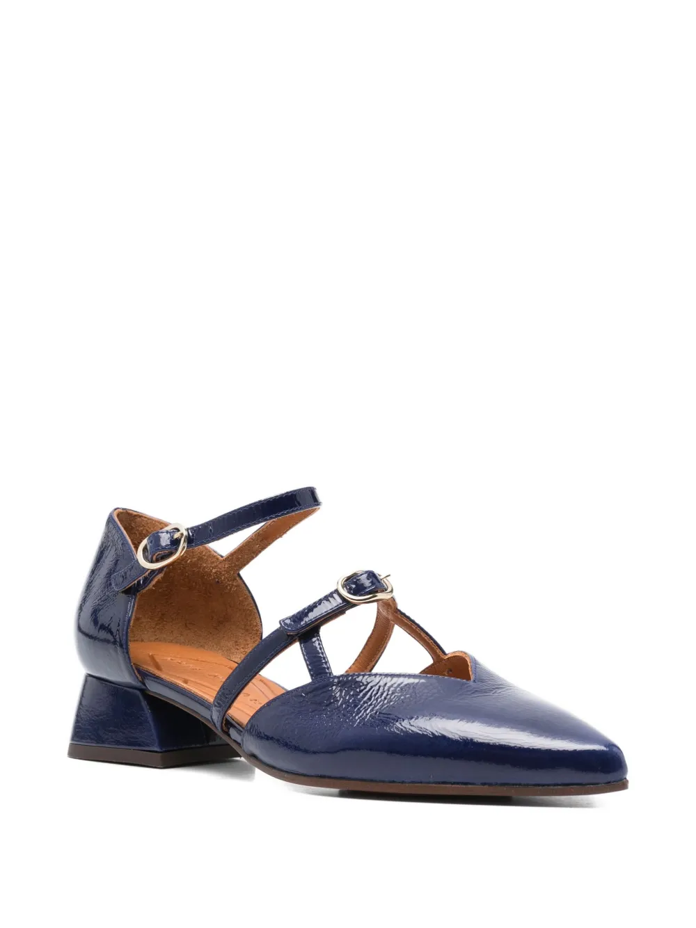 Zapato Tacón Medio Azul - Imagen 4