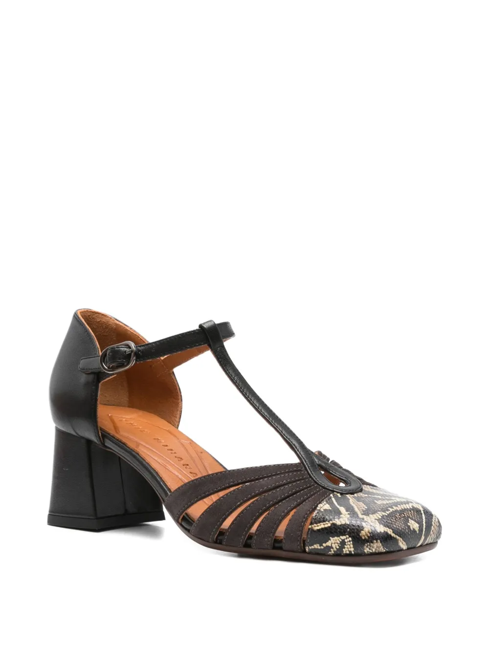 Zapato Negro - Marrón Tacón Medio - Imagen 2