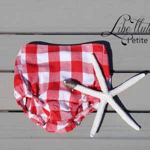 CUBRE PAÑAL CUADRO VICHY ROJO